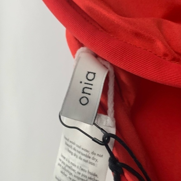 NWT Onia Elena Halter One Piece Swimsuit in Red Rock Size Small - Picture 3 of 7